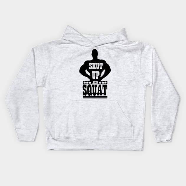 Shut up and squat Kids Hoodie by nektarinchen